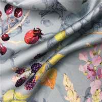 Factory direct custom digital print silk linen blend fabric